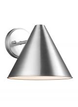 Generation-Seagull 8538501-04 - Crittenden mid century modern 1-light outdoor exterior Dark Sky compliant medium wall lantern sconce