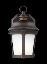 Generation-Seagull 8550701-71 - Calder traditional 1-light outdoor exterior small wall lantern sconce in antique bronze finish with