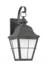 Generation-Seagull 89062EN3-46 - Chatham traditional 1-light LED medium outdoor exterior wall lantern sconce in oxidized bronze finis
