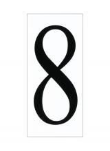 Generation-Seagull 90618-68 - Address light collection traditional white plastic number 8 tile