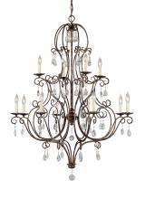 Generation-Seagull F1938/8+4MBZ - Large Chandelier