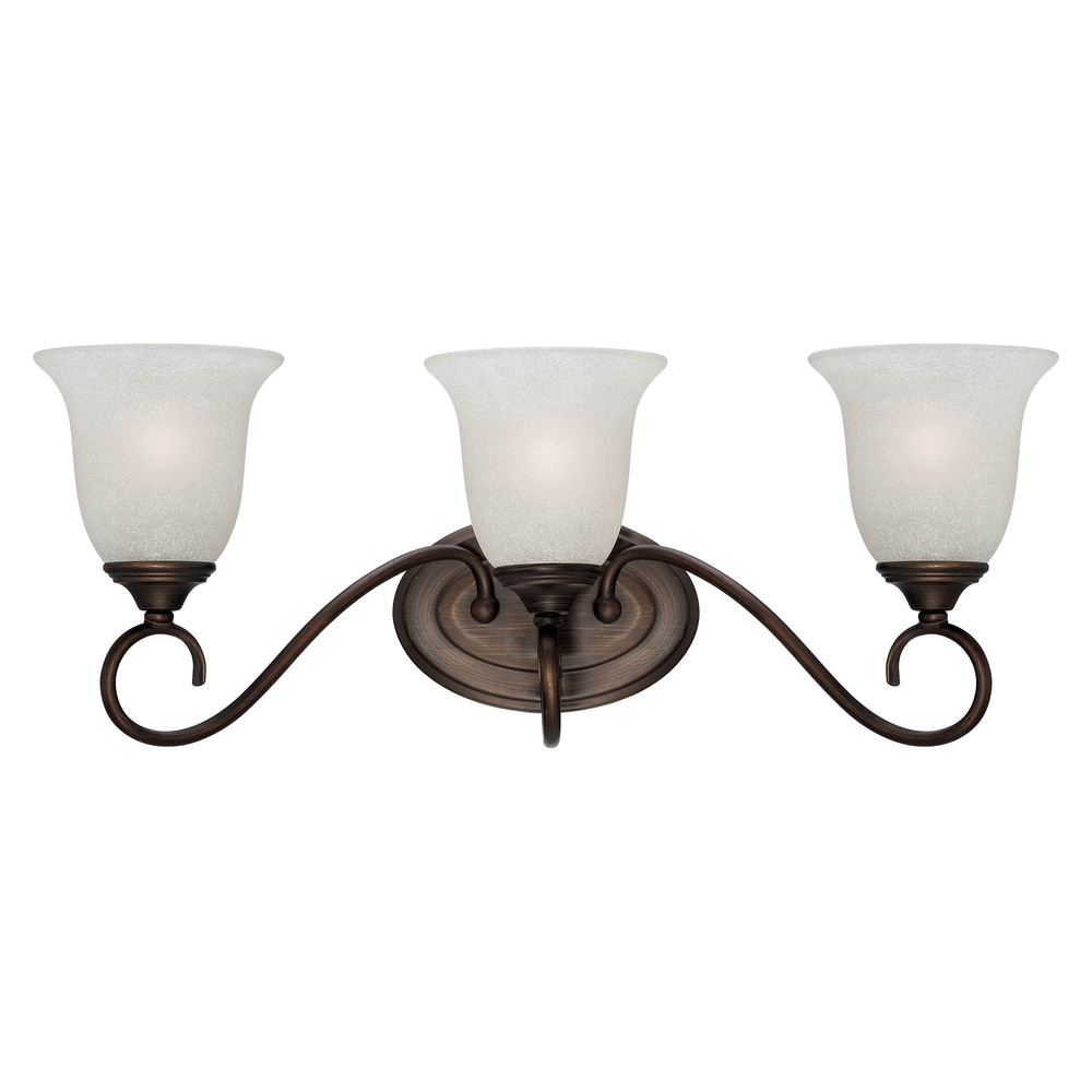 3-Light Vanity Rubbed Bronze