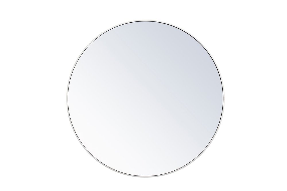 Metal Frame Round Mirror 42 Inch In, 42 Round Mirror Silver