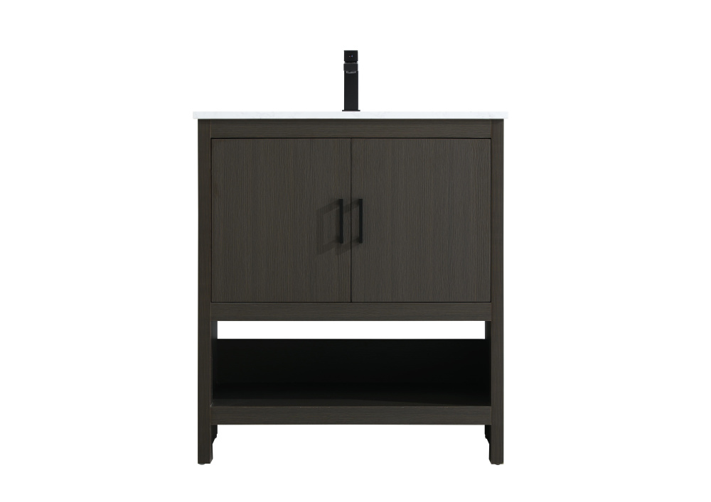 Ira 30 inch Single Bathroom Vanity in Mocha Brown