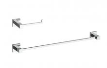 Elegant HWB-12S2PCH - Isla 2-Piece Bathroom Hardware Set in Chrome