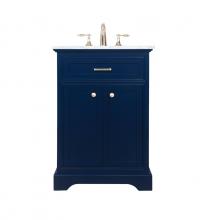 Elegant VF15024BL - 24 inch Single bathroom vanity in Blue