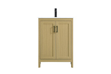Elegant VF25124MHB - Finnley 24 inch Single Bathroom Vanity in Honey Brown