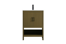 Elegant VF25224MCB - Ira 24 inch Single Bathroom Vanity in Chestnut Brown