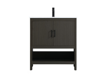 Elegant VF25230MMB - Ira 30 inch Single Bathroom Vanity in Mocha Brown