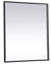 Elegant MRE63036BK - Pier 30x36 inch LED mirror with adjustable color temperature 3000K/4200K/6400K in black