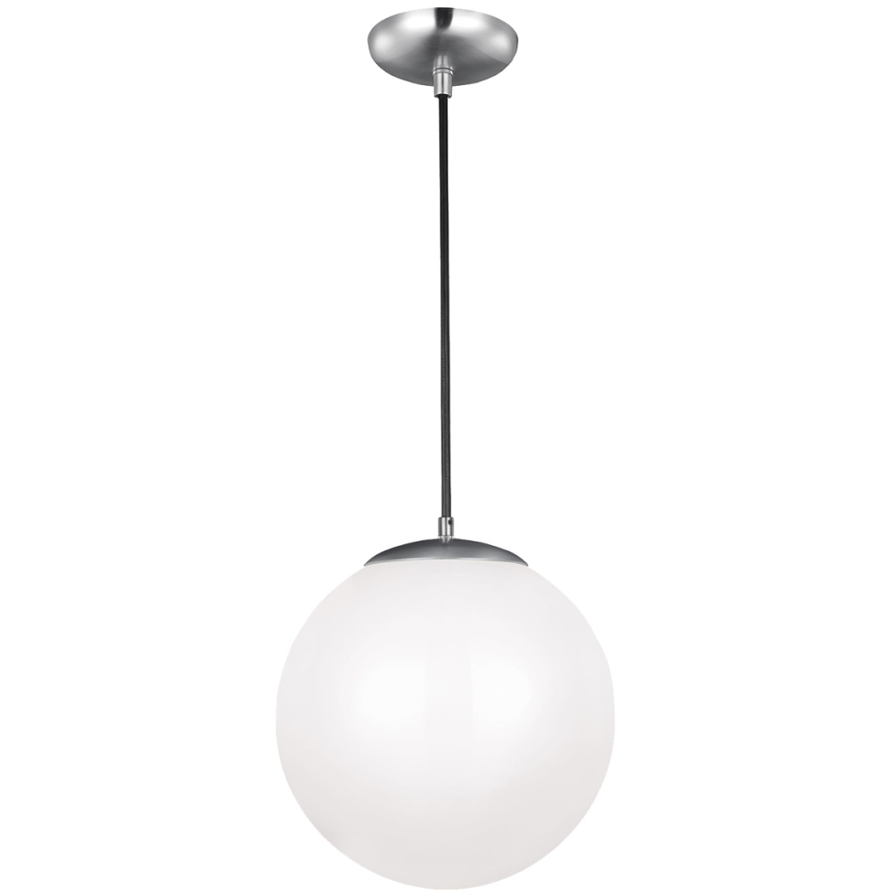 Leo - Hanging Globe Extra Large One Light Pendant with White Glass