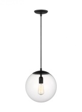 Generation-Designer 6701801-112 - Leo - Hanging Globe Large One Light Pendant with Clear Seeded Glass