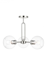 Generation-Designer 7755703-962 - Codyn Three Light Semi-Flush Convertible Pendant