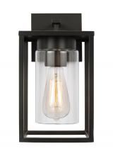 Generation-Designer 8531101EN7-71 - Vado transitional 1-light LED outdoor exterior small wall lantern sconce in antique bronze finish wi