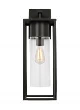 Generation-Designer 8831101EN7-71 - Vado transitional 1-light LED outdoor exterior extra large wall lantern sconce in antique bronze fin