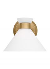 Generation-Designer DJV1011SB - Belcarra Modern 1-Light Wall Sconce Bath Vanity in Satin Brass Gold