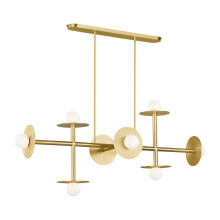 Generation-Designer KC1008BBS - Nodes Large Linear Chandelier