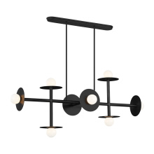 Generation-Designer KC1008MBK - Nodes Large Linear Chandelier