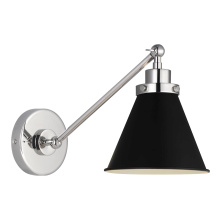 Generation-Designer CW1121MBKPN - Wellfleet Single Arm Cone Task Sconce