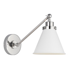 Generation-Designer CW1121MWTPN - Wellfleet Single Arm Cone Task Sconce