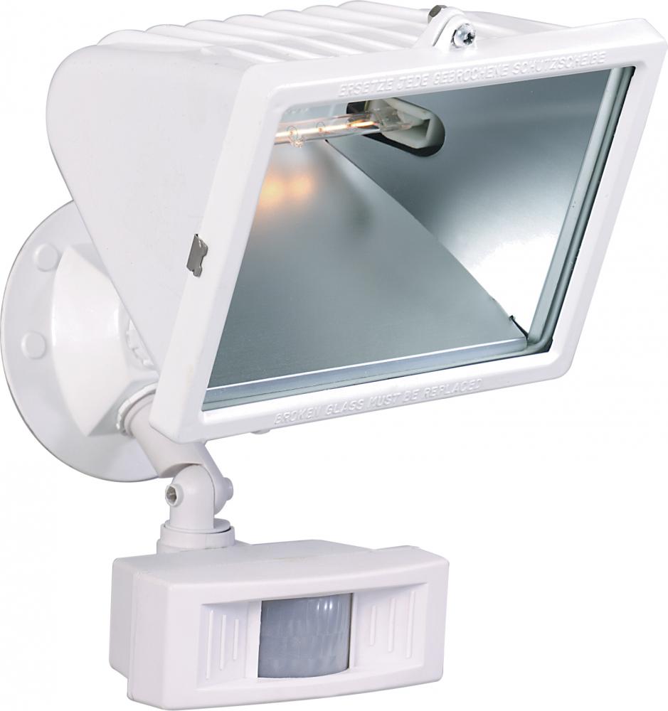 1 Light - 12" - Flood Light, Exterior - Large Halogen w/Motion Sensor