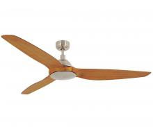 Beacon Fans 211010010 - Lucci Air Type A Brushed Chrome and Teak 60-inch DC Ceiling Fan