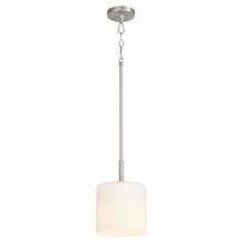 Quorum 3307-65 - RUTHERFORD 1 LIGHT PENDANT - SATIN NICKEL